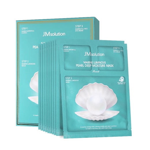 3盒韩国JM solution海洋珍珠三部曲面膜10片/盒 保湿弹力紧致水润嫩白提亮 商品图3
