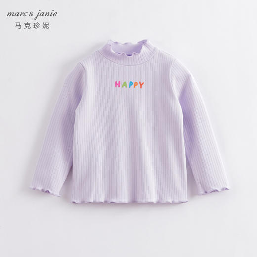 【德绒发热】马克珍妮秋装新款 女童半高领打底衫221831 商品图3