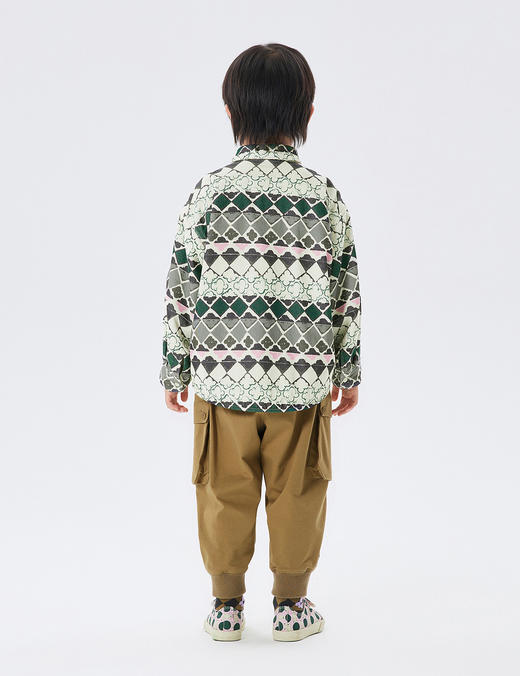 江南布衣童  22年秋款  印花长袖衬衫  1M8211630 商品图5