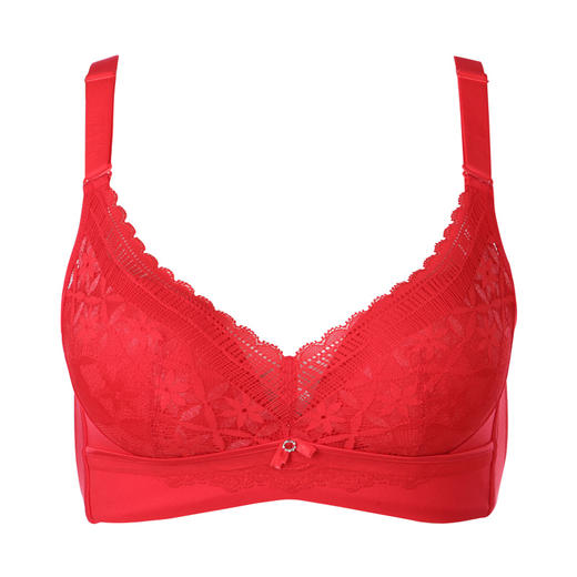 都市丽人聚拢升杯聚拢杯BC杯内衣蕾丝B:中厚C:薄3/4杯文胸四排扣树脂胶圈YB22A1 商品图3