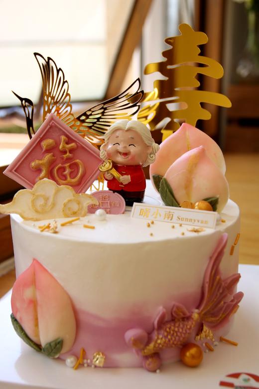 祝寿新款 寿桃奶奶 福如东海寿比南山（下单可备注寿公或寿婆） 商品图3