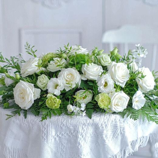 浮华-清爽白绿色系桌花 商品图3