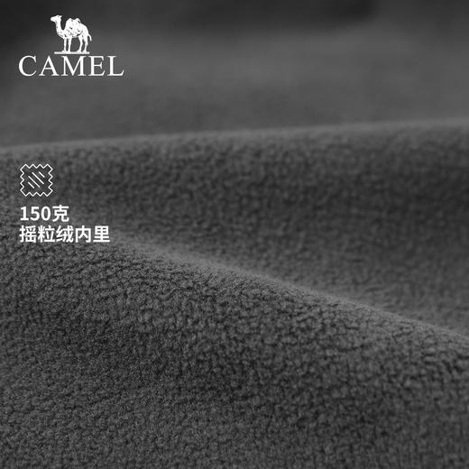 CAMEL骆驼软壳裤加绒2022春秋新款情侣直筒裤子防水户外冲锋裤女 AA32263541_AA32263542 商品图2