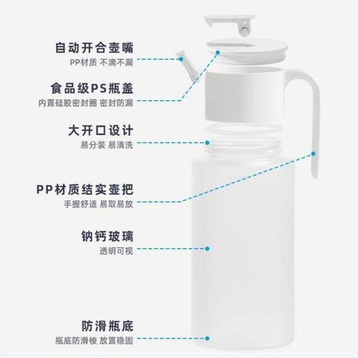 茶花自动开盖玻璃油壶550ml-009001 商品图4
