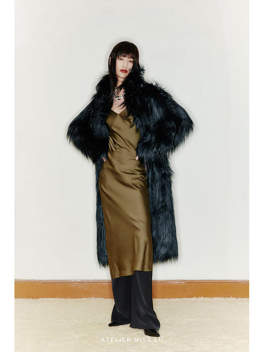 【黑巧滑梯】宽松直筒垂感高腰长裤/2200025 商品图3