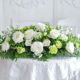 浮华-清爽白绿色系桌花