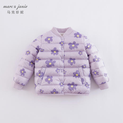 轻薄款 马克珍妮秋冬装新款 男女童趣味印花超轻羽绒服221701 商品图0