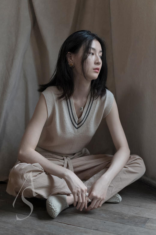 MHL 豆蔻绿色/黑色家居针织袜 商品图3