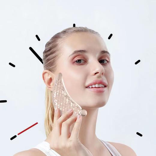 【买1送1】美容板水晶板面部刮痧脸部眼透明美容工具刮脸神器-M仓 商品图2
