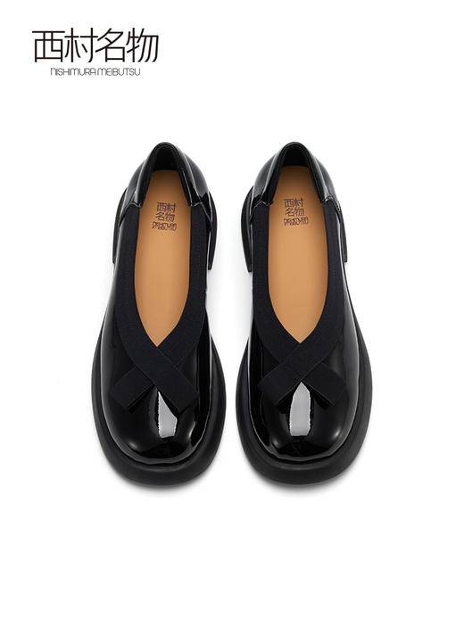 西村名物小皮鞋2022秋季新款小香风玛丽珍鞋配裙子单鞋软底36901 商品图3