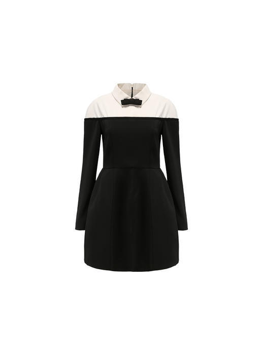 【茜茜公主】撞色廓形拼接下摆造型连衣裙/22000035 商品图4