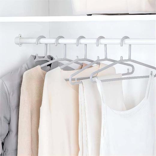 茶花晾衣架加厚加粗衣服架挂衣架家用晒衣架30支07081T 商品图1