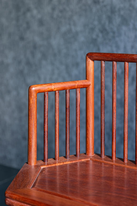 红桥红  家具严选  缅甸花梨（大果紫檀）【六方形梳背椅 三件套】 商品图4