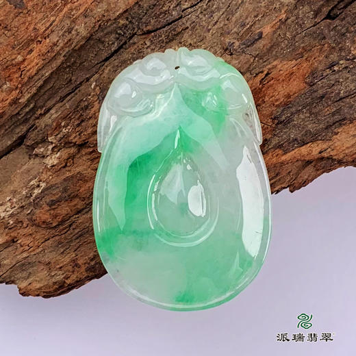派瑞翡翠 翡翠挂件 糯种 飘花 商品图4