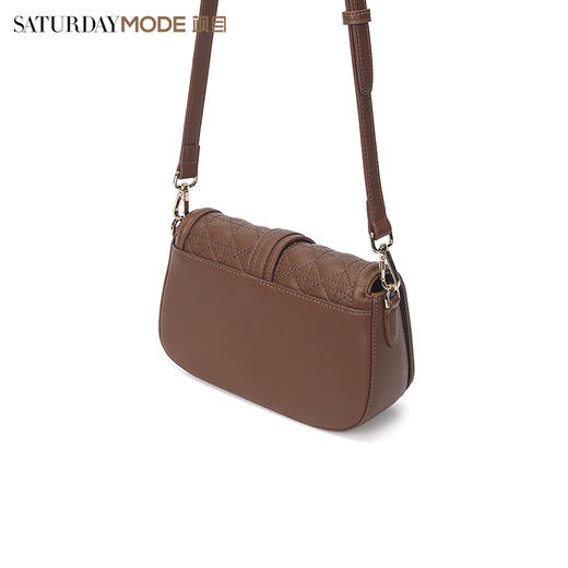 SATURDAYMODE复古菱格斜挎包女秋季通勤百搭包包MD23210105 商品图3