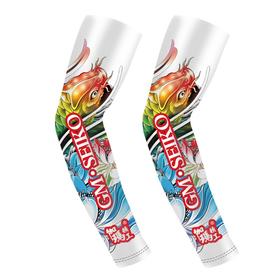 伽玛精工夏季冰袖男防紫外线袖套防晒冰丝护臂薄款冰霜钓鱼套袖