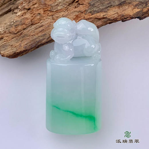 派瑞翡翠 翡翠印章 糯种 飘花 商品图2