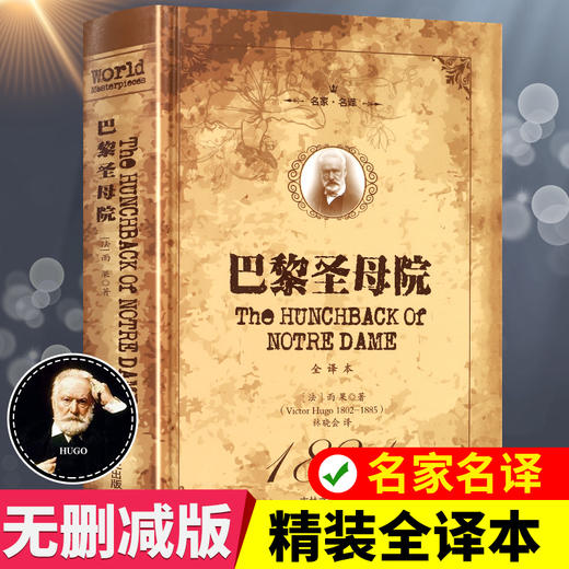 世界经典文学名著 巴黎圣母院正版全译本 雨果著 初高中寒暑假课外阅读书目青少年课外阅读世界名著外国小说畅销书籍 商品图0