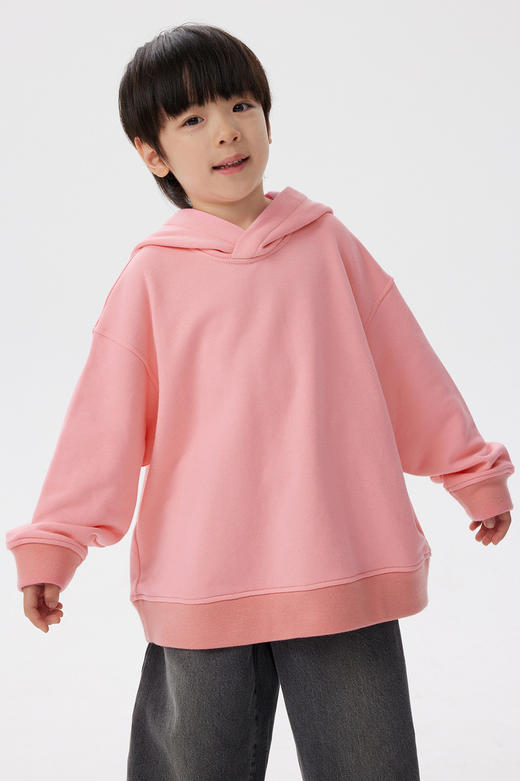 江南布衣童  22年秋款棉质连帽舒适套头卫衣  1M8411880 商品图0