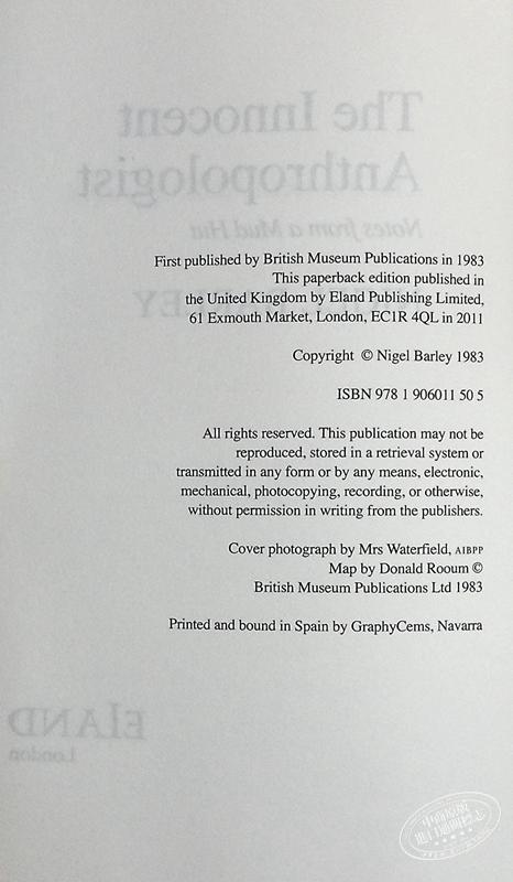 【中商原版】天真的人类学家 小泥屋笔记 重返多瓦悠兰  The Innocent Anthropologist 英文原版 Nigel Barley 商品图8