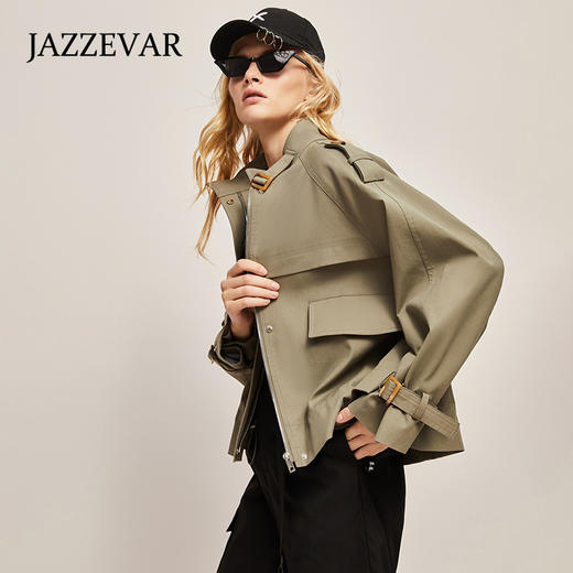 【JAZZAR】英伦风 超显瘦 都市时尚 风衣 商品图4