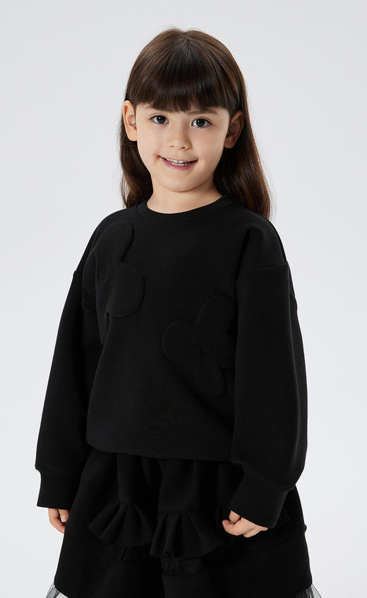 江南布衣童  22年秋款  棉质宽松无帽套头卫衣  1M8411900 商品图8