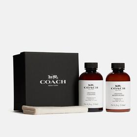 ￥380！Coach皮具护理液套装礼盒，包括皮具清洁剂118ml+皮具护理液118ml+清洁布一块