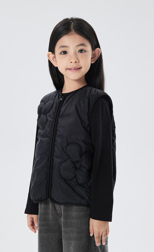 江南布衣童  22年秋款  无袖马甲合身羽绒马甲  1M8C12130 商品图7