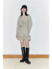 【青提云卷】下摆毛边抽褶设计茧型短外套220029B 商品缩略图0
