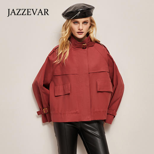 【JAZZAR】英伦风 超显瘦 都市时尚 风衣 商品图0
