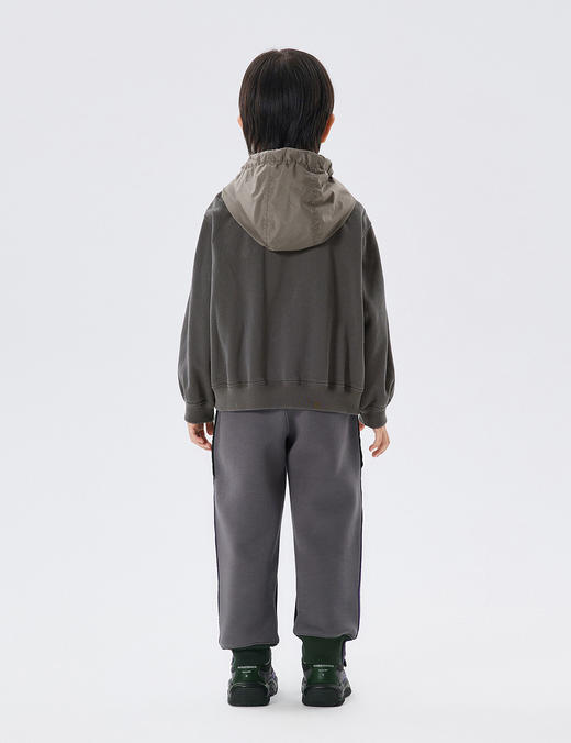 江南布衣童  22年秋款  连帽宽松休闲夹克  1M8611850 商品图6