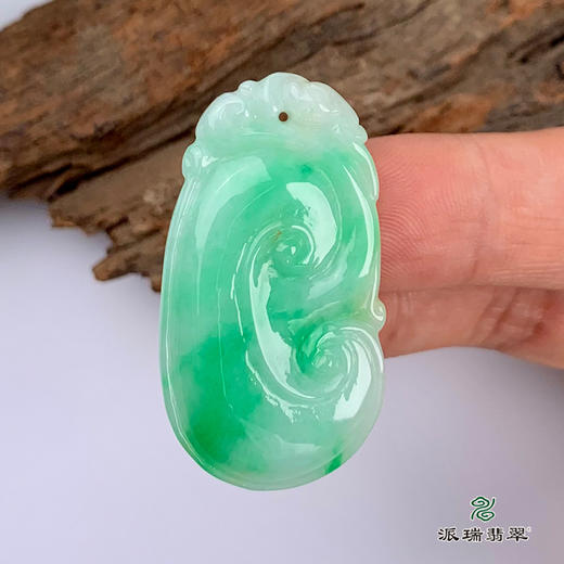 派瑞翡翠 翡翠挂件 糯种 飘花 商品图2