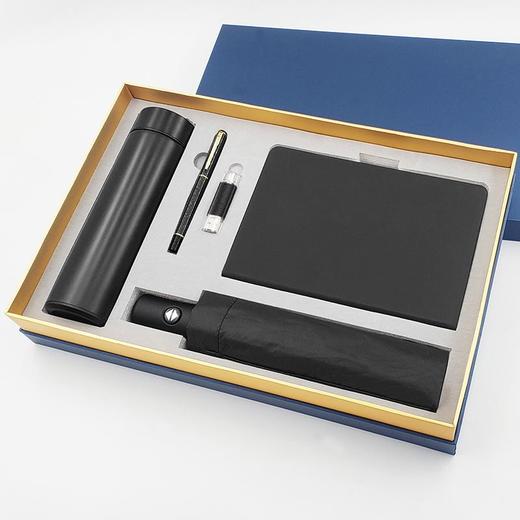 商务笔记本保温杯雨伞笔U盘五件套 商品图0