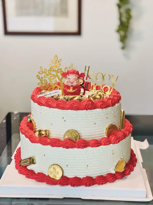 双层财神到蛋糕（需要打车配送运费自理） 商品图0