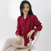 【鹿与安迪】春秋天丝飘带衬衣 5798 商品缩略图8
