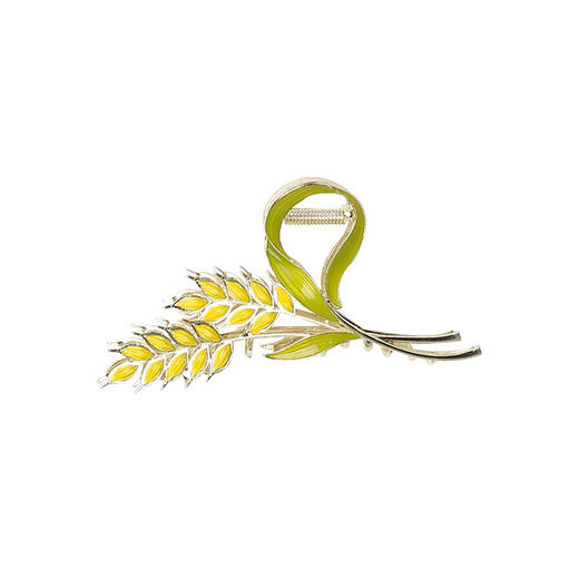 【麦穗设计清冷感发夹】后脑勺盘发抓夹女，秋季大号优雅鲨鱼夹子头饰 商品图4