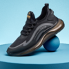 骆驼男鞋2025夏季新款老爹鞋透气飞织网面鞋跑步鞋黑色男士运动鞋 GMS2210054 商品缩略图1