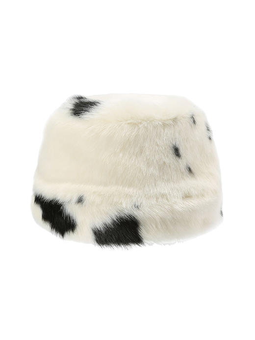 【朋克奶牛】环保皮草造型绒绒帽/22ZB07 商品图4