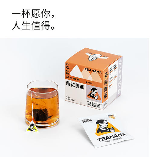 【120元3盒】TEAMAMA袋袋泡·养养茶·菊花普洱（40g） 商品图4