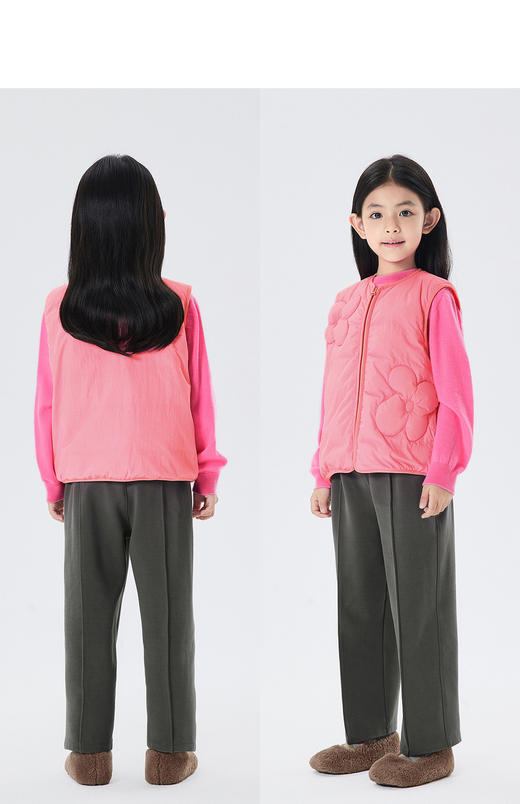 江南布衣童  22年秋款  无袖马甲合身羽绒马甲  1M8C12130 商品图11