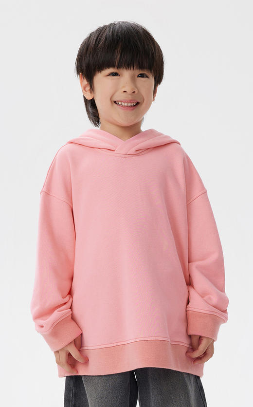 江南布衣童  22年秋款棉质连帽舒适套头卫衣  1M8411880 商品图4