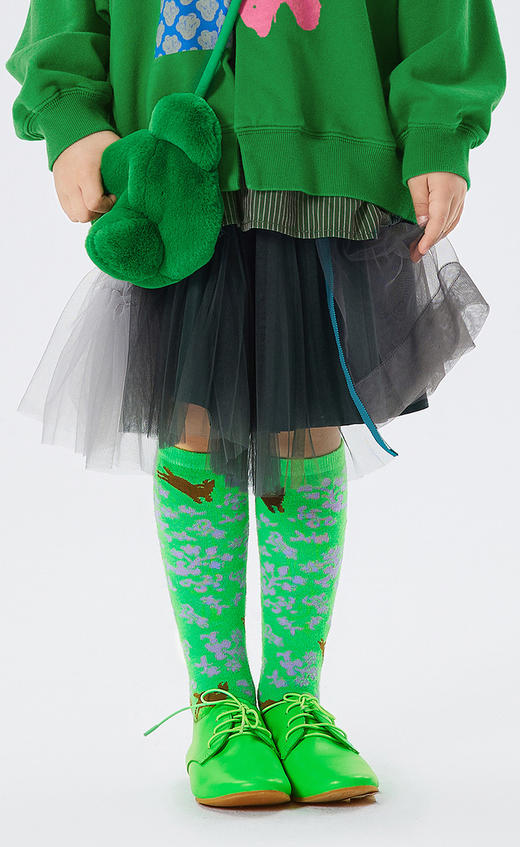 江南布衣童  22年秋款  网纱透明薄纱短款腰裙  1M8D12430 商品图7