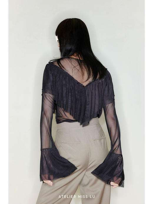 【纸袋】天然羊毛混织马海毛纽扣设计两穿锥形纸袋裤/2200018B 商品图3