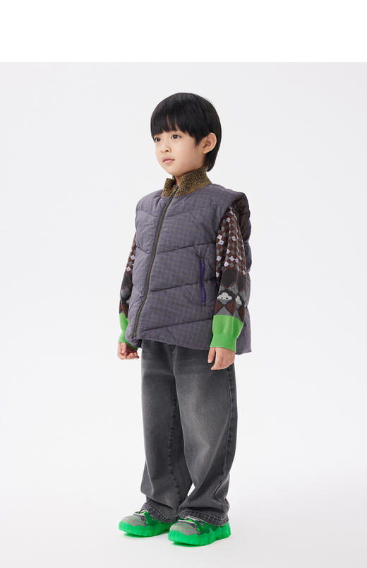 江南布衣童  22年秋款  无袖羽绒马甲  1M8C12140 商品图5