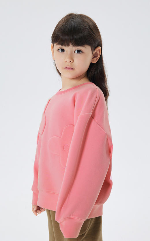 江南布衣童  22年秋款  棉质宽松无帽套头卫衣  1M8411900 商品图4