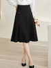 剩M 米思阳2024秋季新款时尚经典赫本风裙简约纯色百搭大摆半身裙2890 商品缩略图2