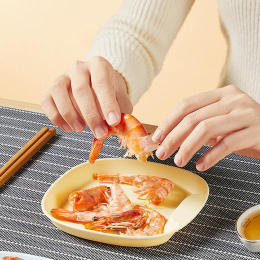 炊大皇吐骨碟家用吐骨盘套装加厚餐桌垃圾盘小吃盘塑料碟子零食盘九件套 商品图5