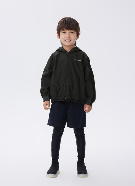 江南布衣童  22年秋款  连帽宽松休闲夹克  1M8611850 商品图9