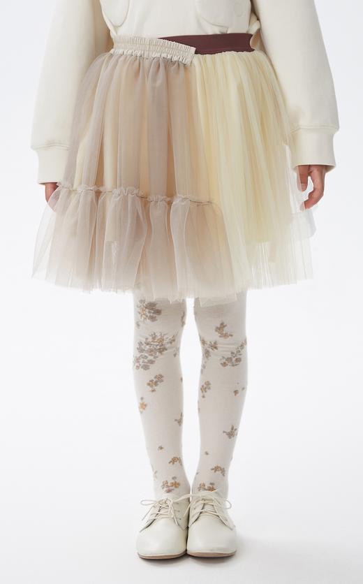 江南布衣童  22年秋款  网纱透明薄纱短款腰裙  1M8D12430 商品图4