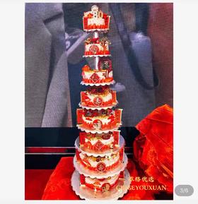 【万寿无疆】大型聚会生日宴祝寿多层蛋糕